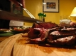 carved meat